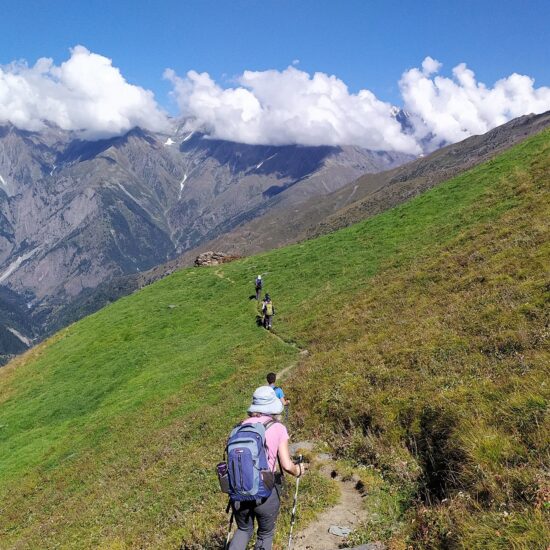 Kalihani Pass Trek near Manali – views of Pir Panjal range