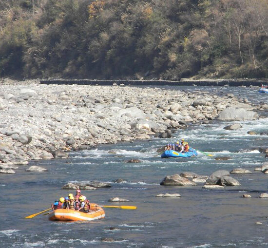 Rafting in Himalayas on Beas River